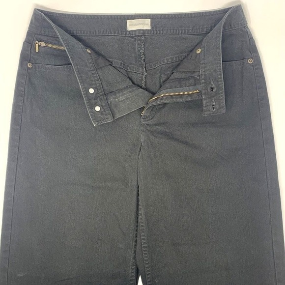Liz Claiborne Black Stretch Straigh Leg Wide Leg Women's Jeans Size W30 L30‎ - Picture 5 of 9